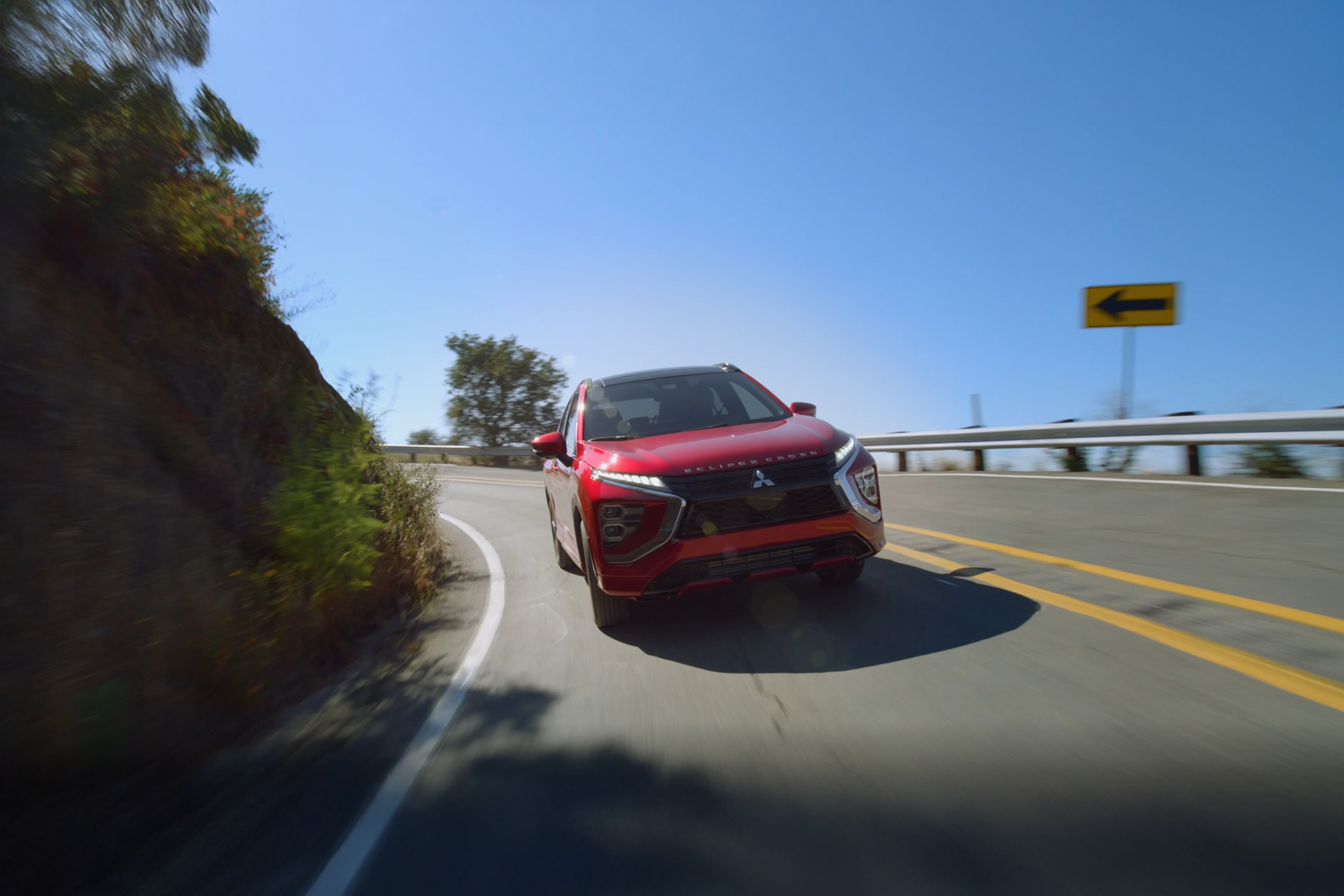 A white 2026 Mitsubishi Eclipse Cross Compact SUV