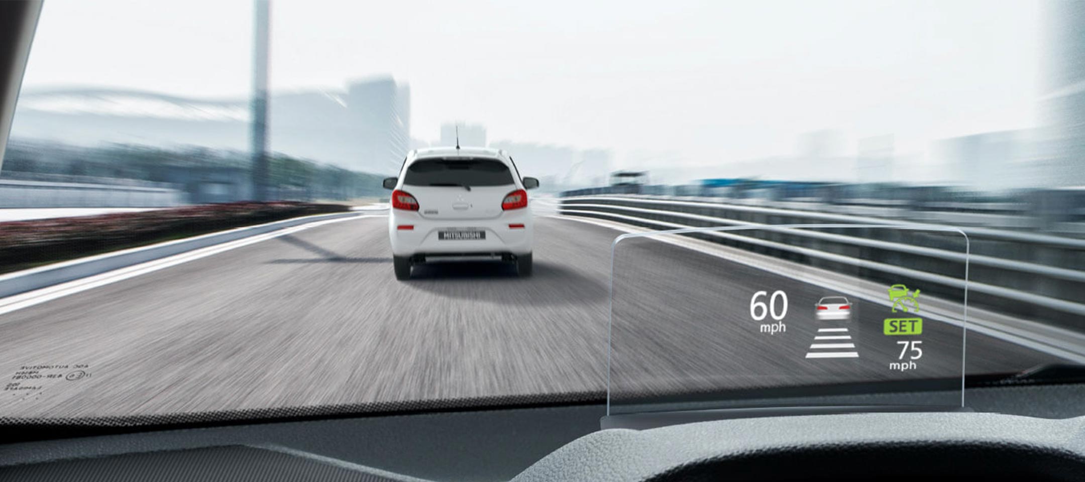 Heads up display in the 2023 / 2024 Mitsubishi Eclipse Cross crossover
