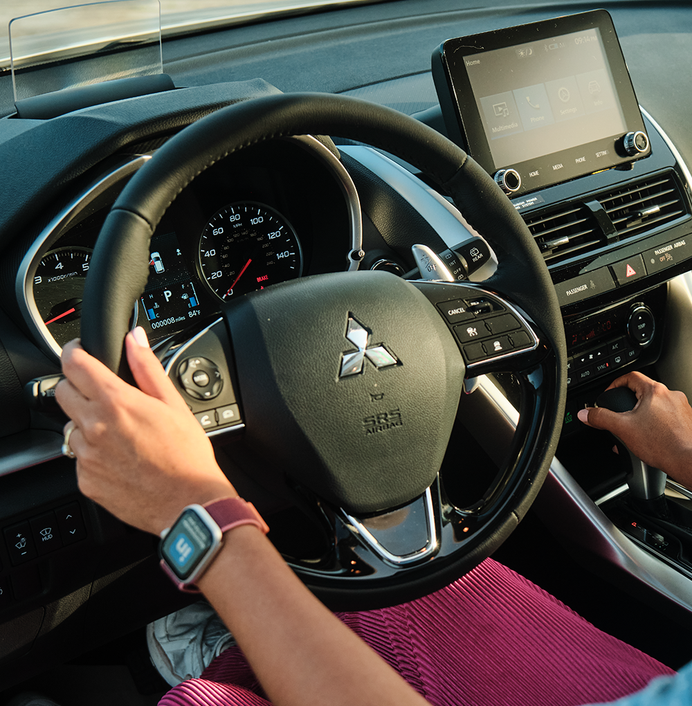 Interior view of the 2026 Mitsubishi Eclipse Cross compact SUV