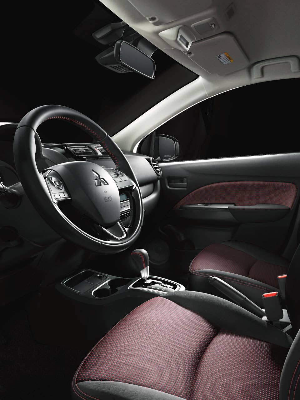2024 Mitsubishi Mirage G4 Sedan driver's seat and steering wheel