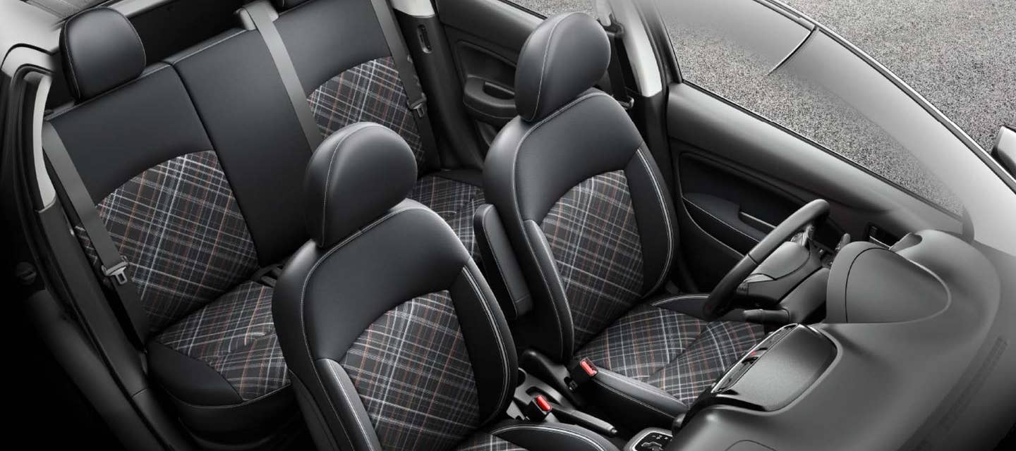 Top view of the seats in 2024 Mitsubishi Mirage Compact Hatchback