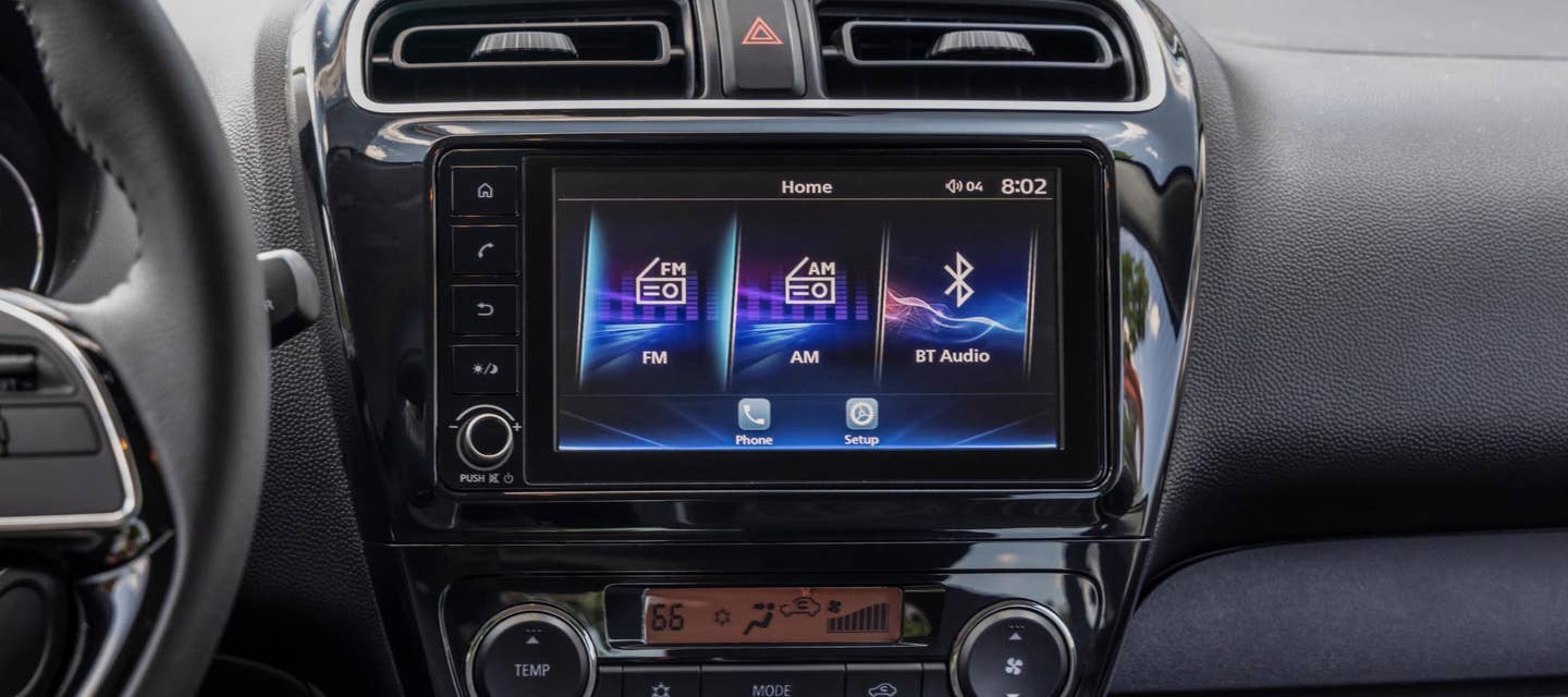 2024 Mitsubishi Mirage Compact Hatchback touchscreen display