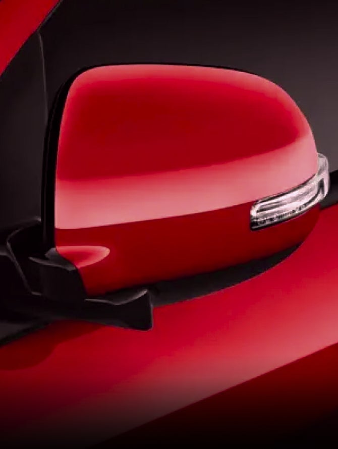 2025 Mitsubishi Outlander Sport SUV with power-folding side mirrors