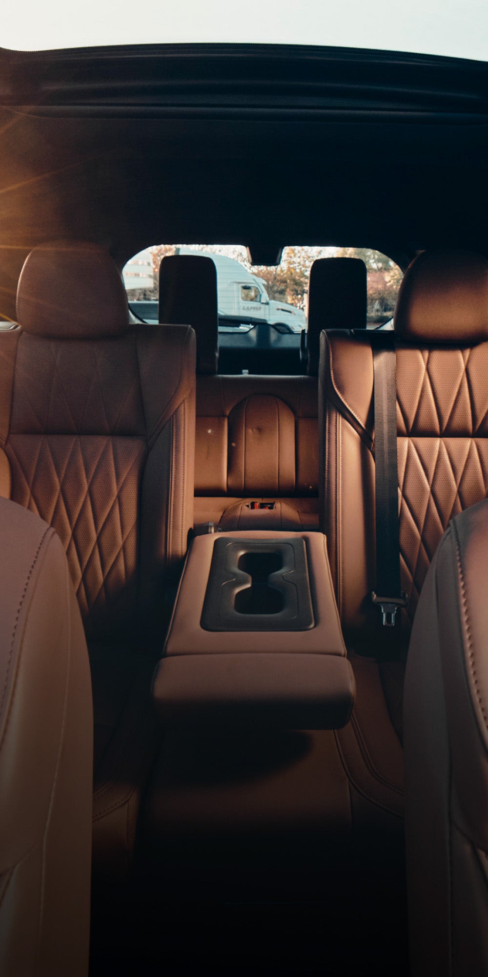 Interior of the 2026 Mitsubishi Outlander SUV showing off the 7 seater capacity