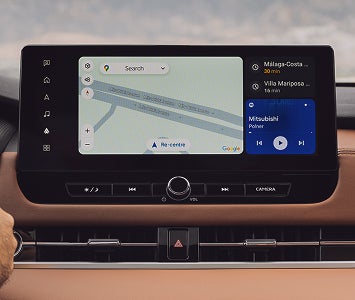 Pantalla de la Mitsubishi Outlander 2026 mostrando Android Auto.