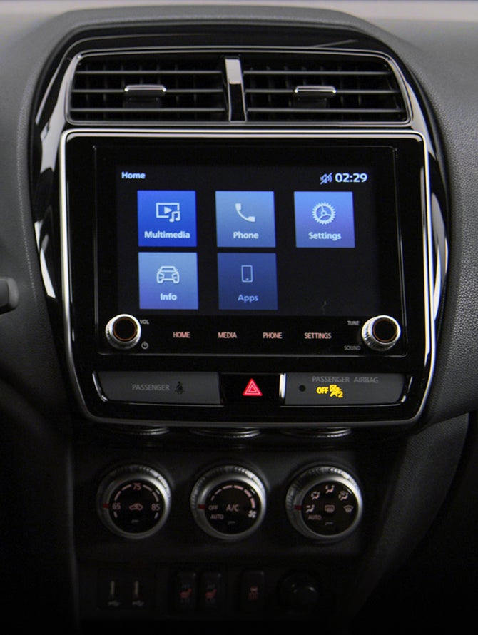 2025 Mitsubishi Outlander Sport SUV with 8" smartphone display